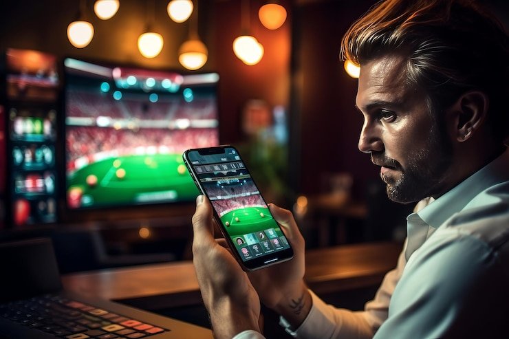 Pengguna dewasa menelusuri olahraga online